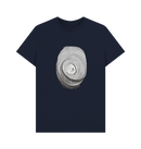 Navy Blue Printed T-shirt Front