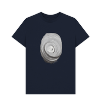 Navy Blue Printed T-shirt Front