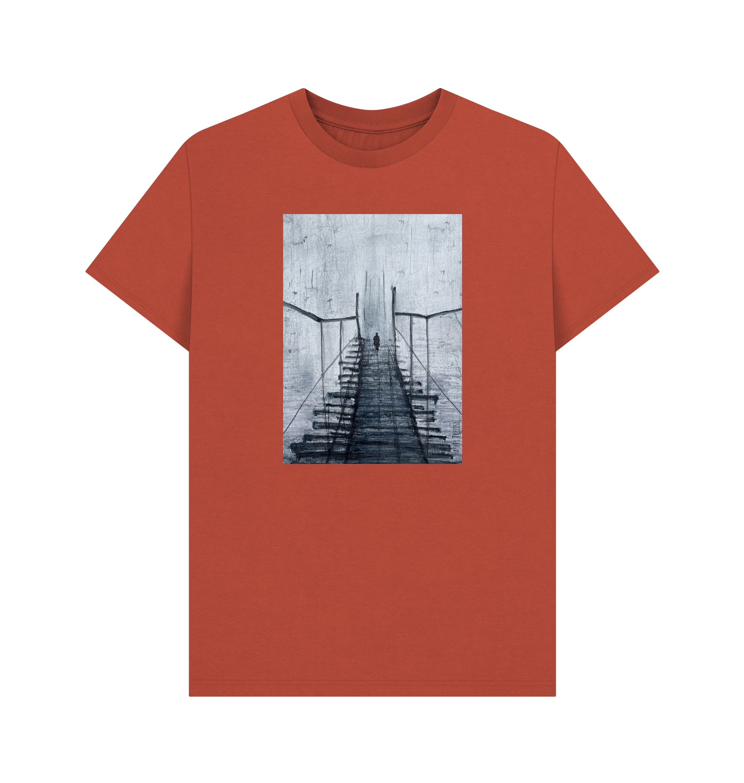 Rust Printed T-shirt Front