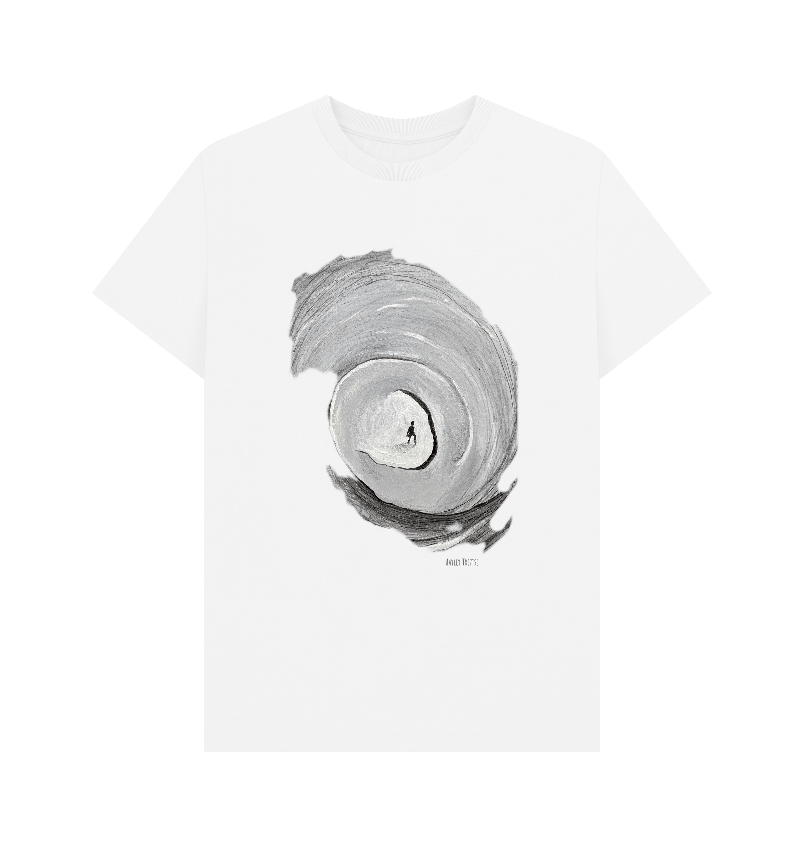 White Printed T-shirt Front
