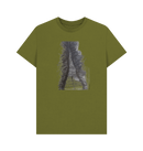 Moss Green Printed T-shirt Front