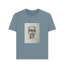 Stone Blue Printed T-shirt Front