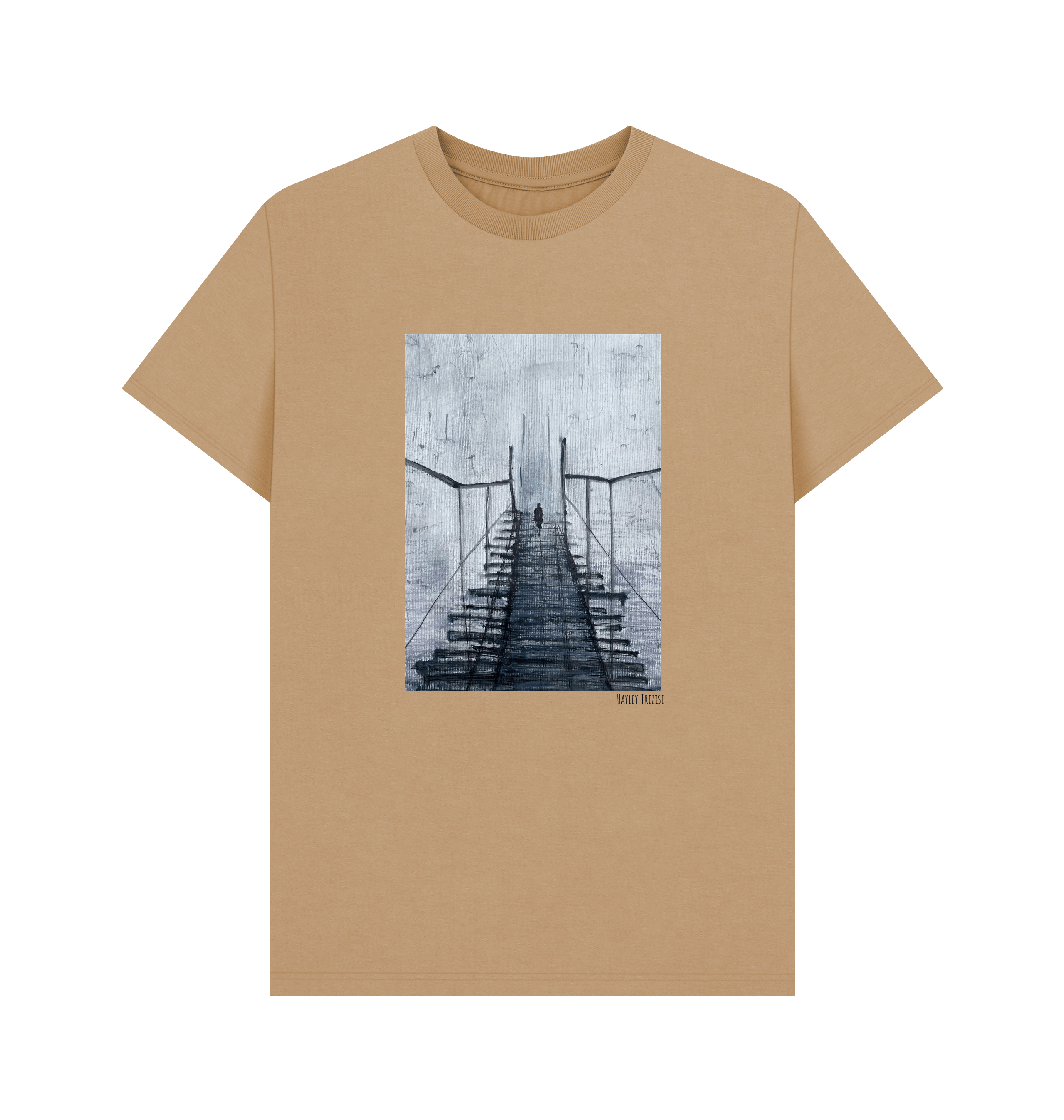 Sand Printed T-shirt Front