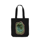 Black Printed Bag Front