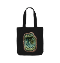 Black Printed Bag Front