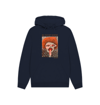 Navy Printed Hoody Front