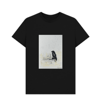 Black Printed T-shirt Front