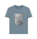 Stone Blue Printed T-shirt Front