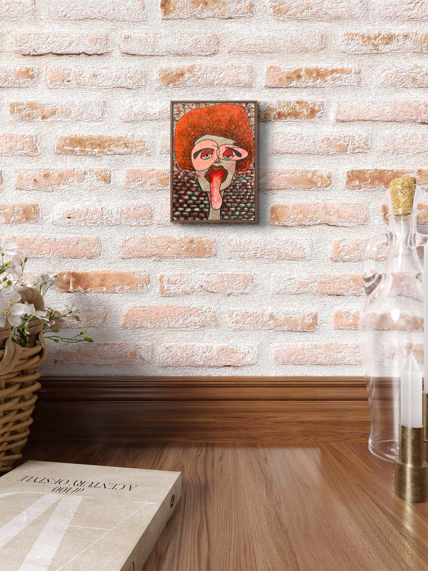 Will you be my valentine -A6 painting