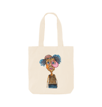 Natural Printed Bag Front