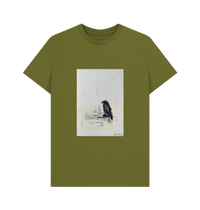 Moss Green Printed T-shirt Front