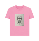 Rose Pink Printed T-shirt Front