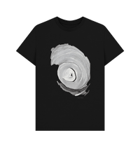 Black Printed T-shirt Front