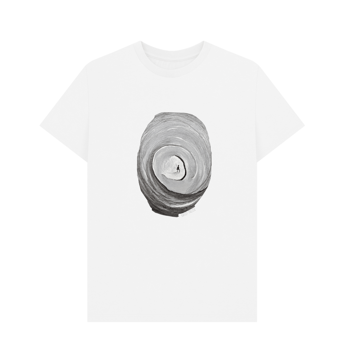 White Printed T-shirt Front