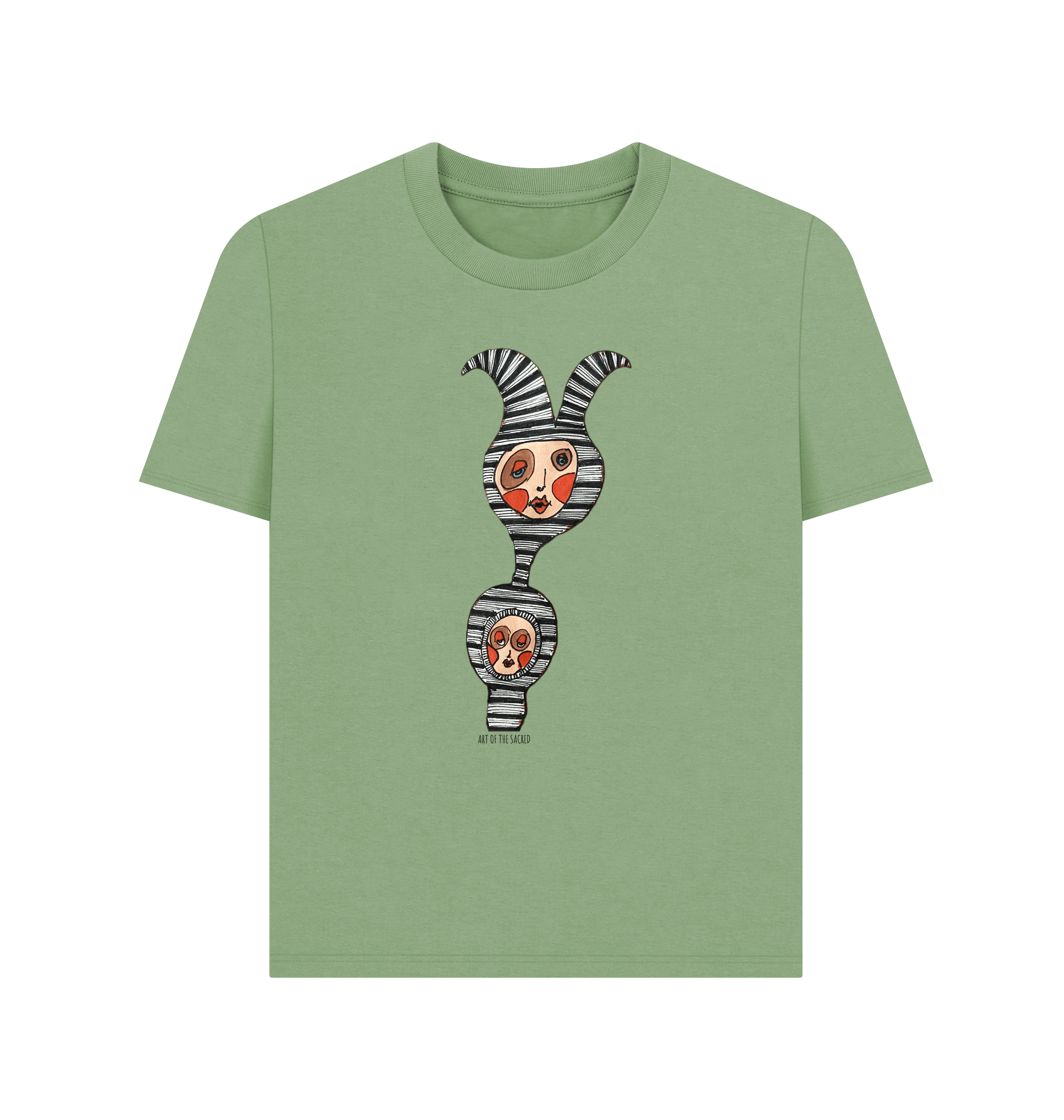 Sage Printed T-shirt Front