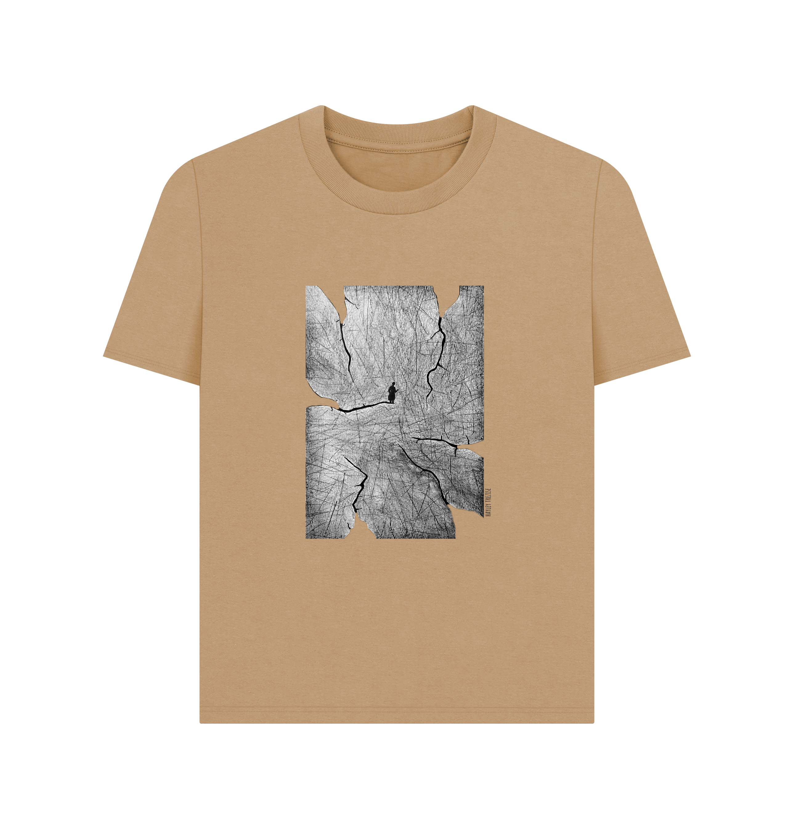 Sand Printed T-shirt Front