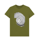 Moss Green Printed T-shirt Front