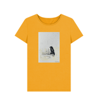 Mustard Printed T-shirt Front