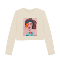 Oat Printed Boxy Jumpers Front