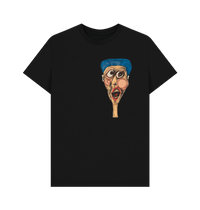 Black Printed T-shirt Front