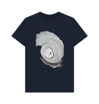 Navy Blue Printed T-shirt Front