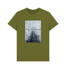 Moss Green Printed T-shirt Front