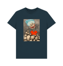 Denim Blue Printed T-shirt Front