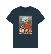 Denim Blue Printed T-shirt Front
