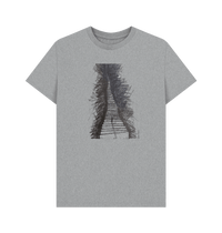 Athletic Grey Printed T-shirt Front