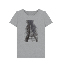 Athletic Grey Printed T-shirt Front