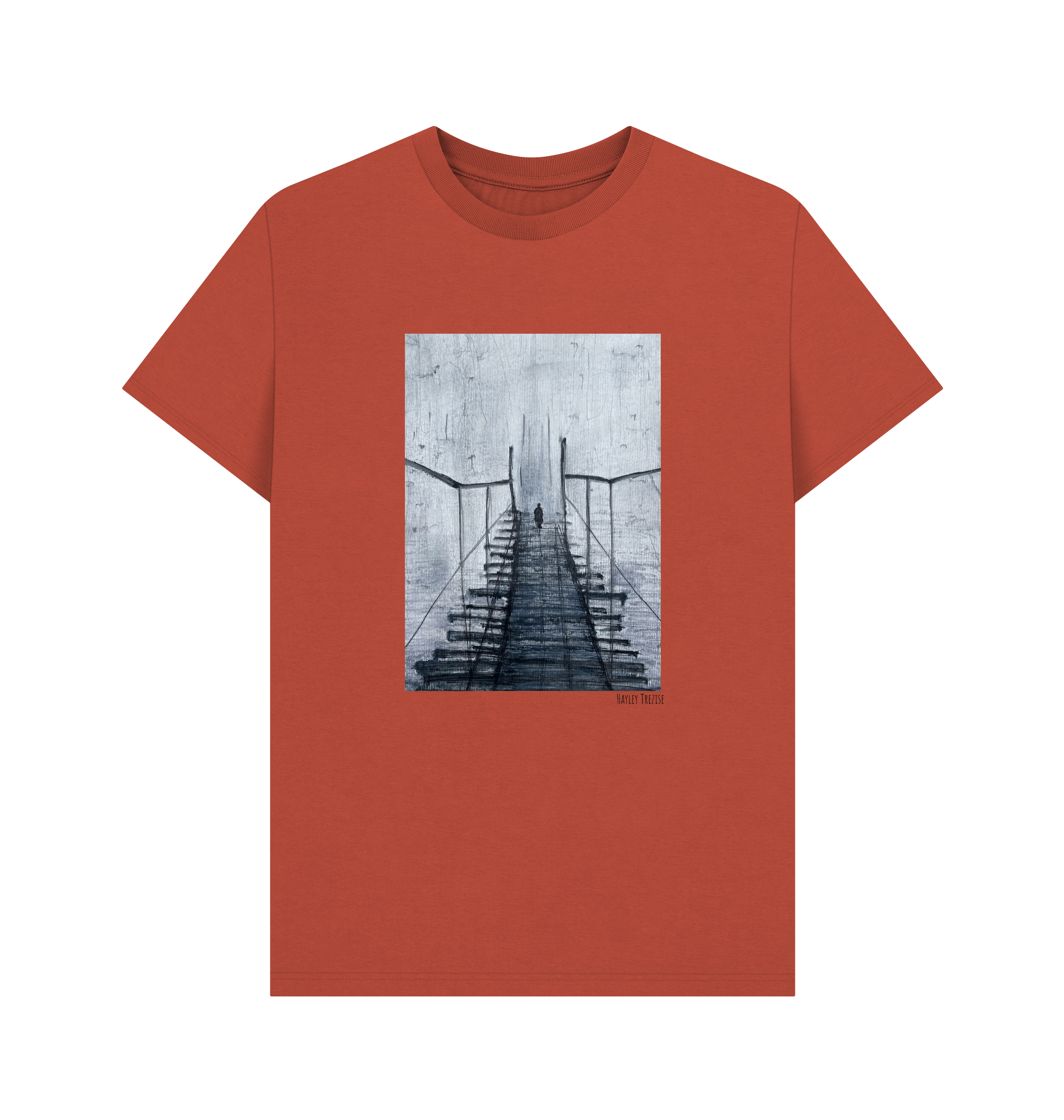 Rust Printed T-shirt Front