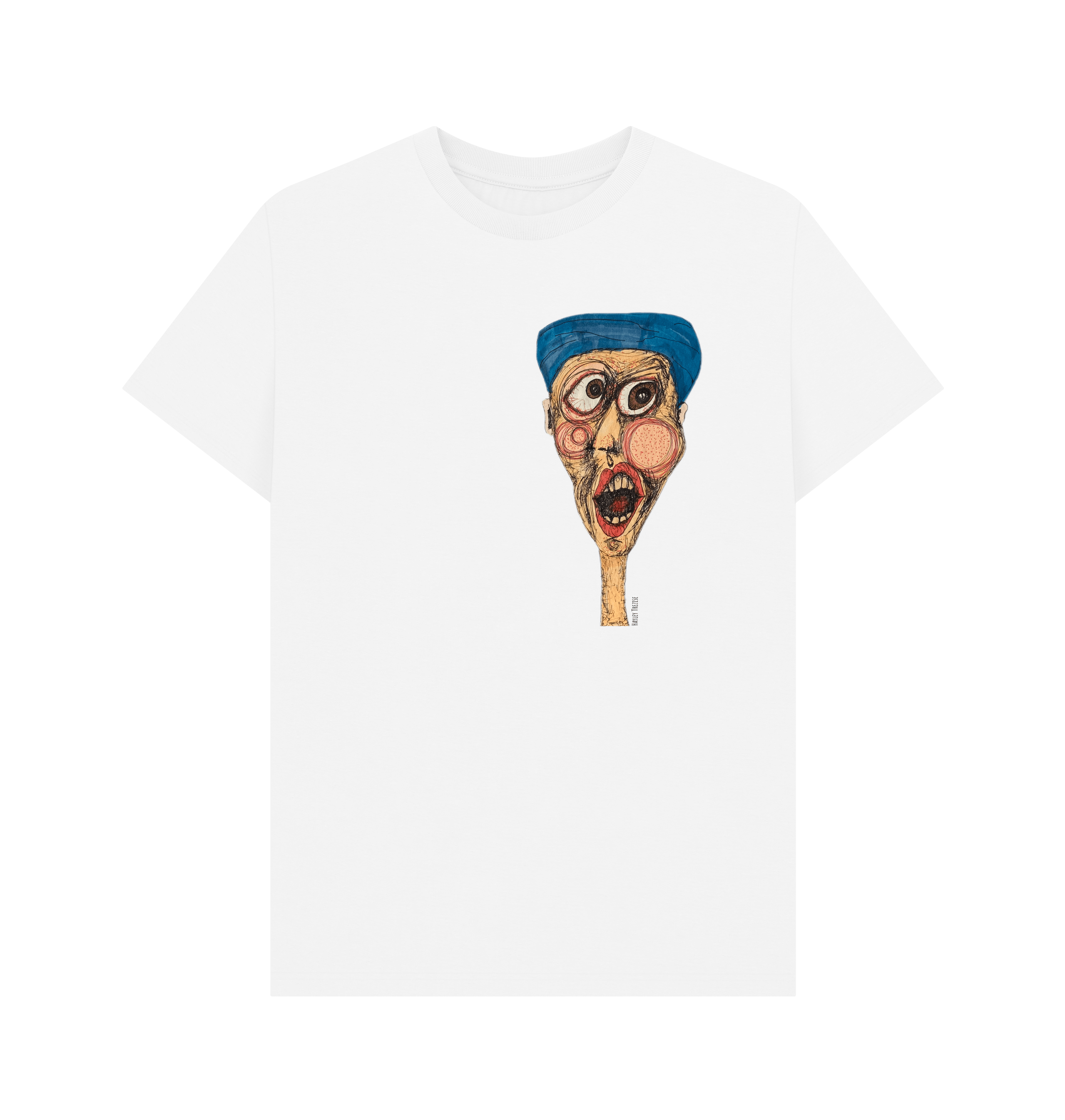 White Printed T-shirt Front