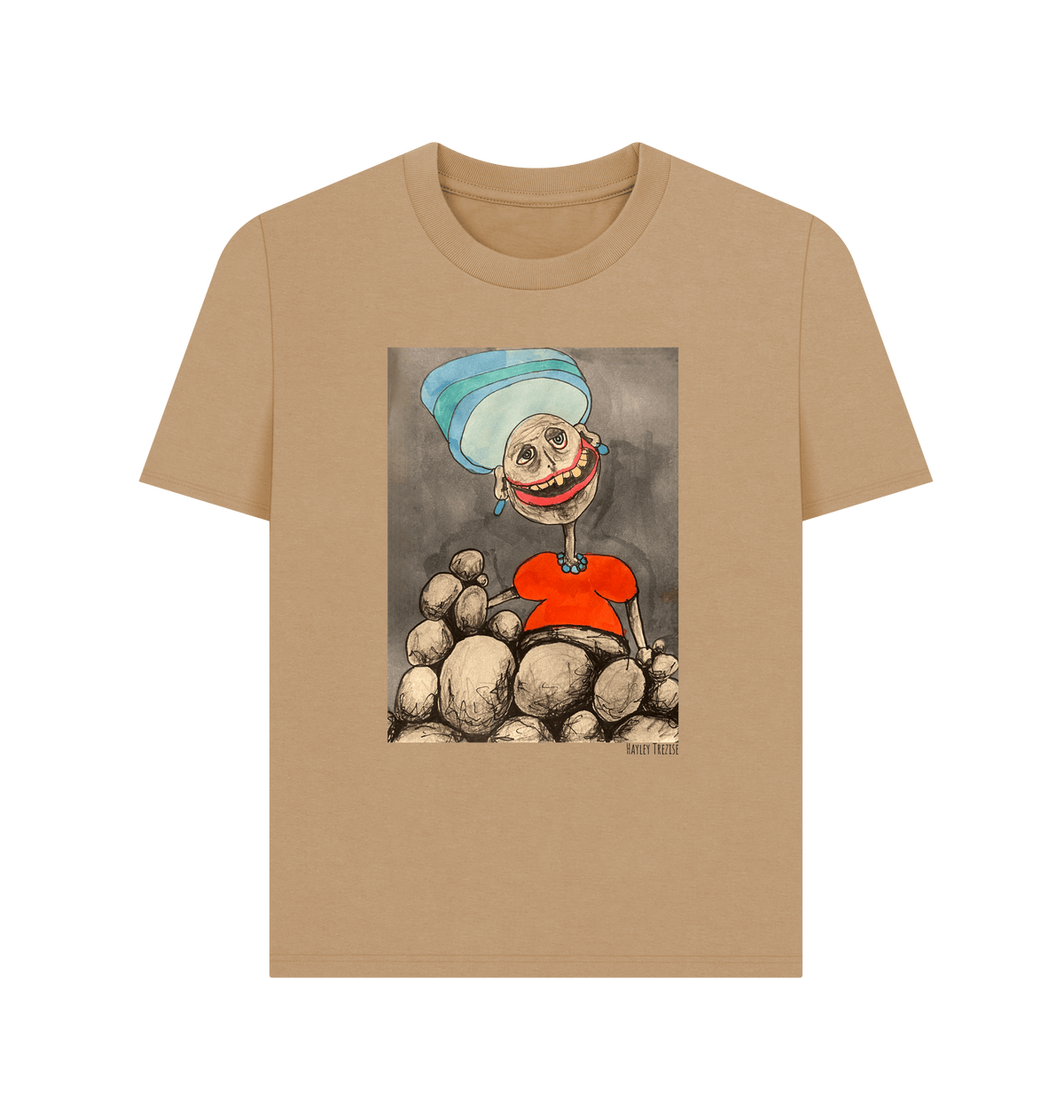 Sand Printed T-shirt Front