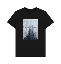 Black Printed T-shirt Front