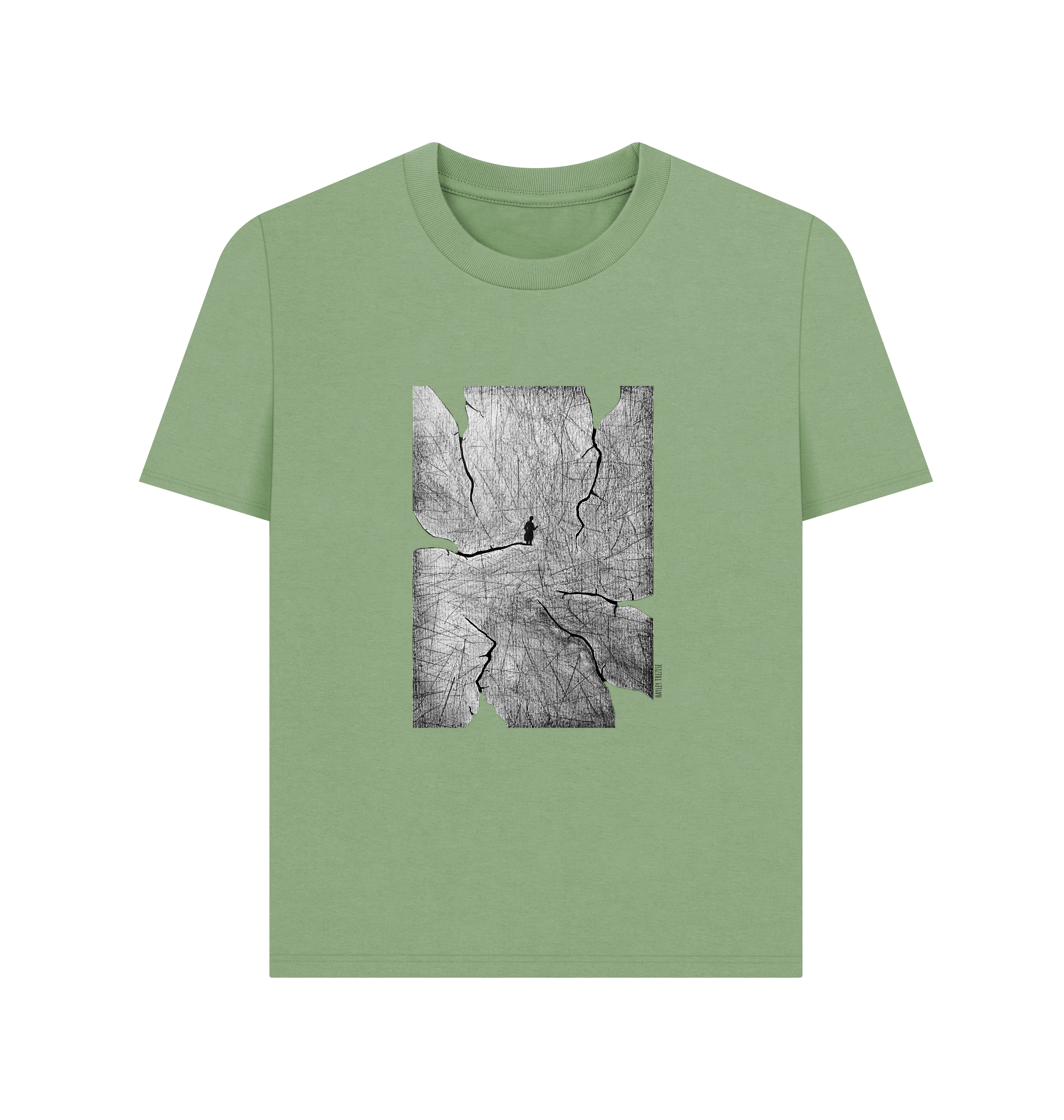 Sage Printed T-shirt Front
