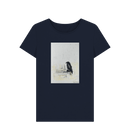 Navy Blue Printed T-shirt Front