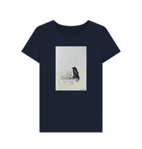 Navy Blue Printed T-shirt Front