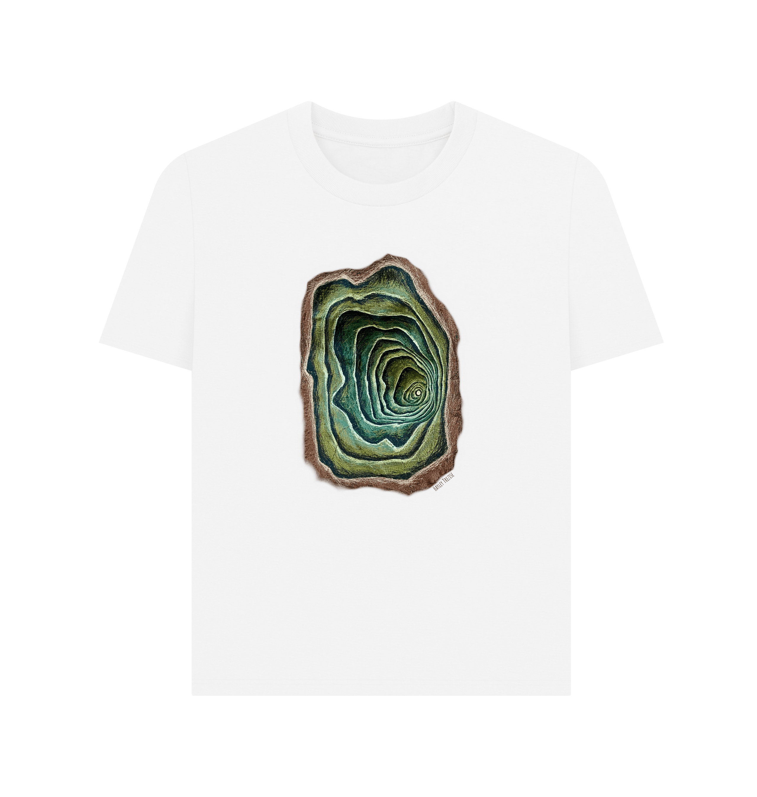 White Printed T-shirt Front
