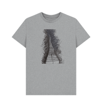 Athletic Grey Printed T-shirt Front