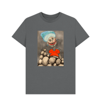 Slate Grey Printed T-shirt Front