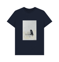 Navy Blue Printed T-shirt Front