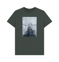 Dark Grey Printed T-shirt Front