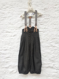 High Waisted Trousers – Black Stripe