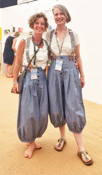 High Waisted Trousers  | Blue