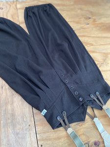 High waisted trouser - dark brown/heavy weight