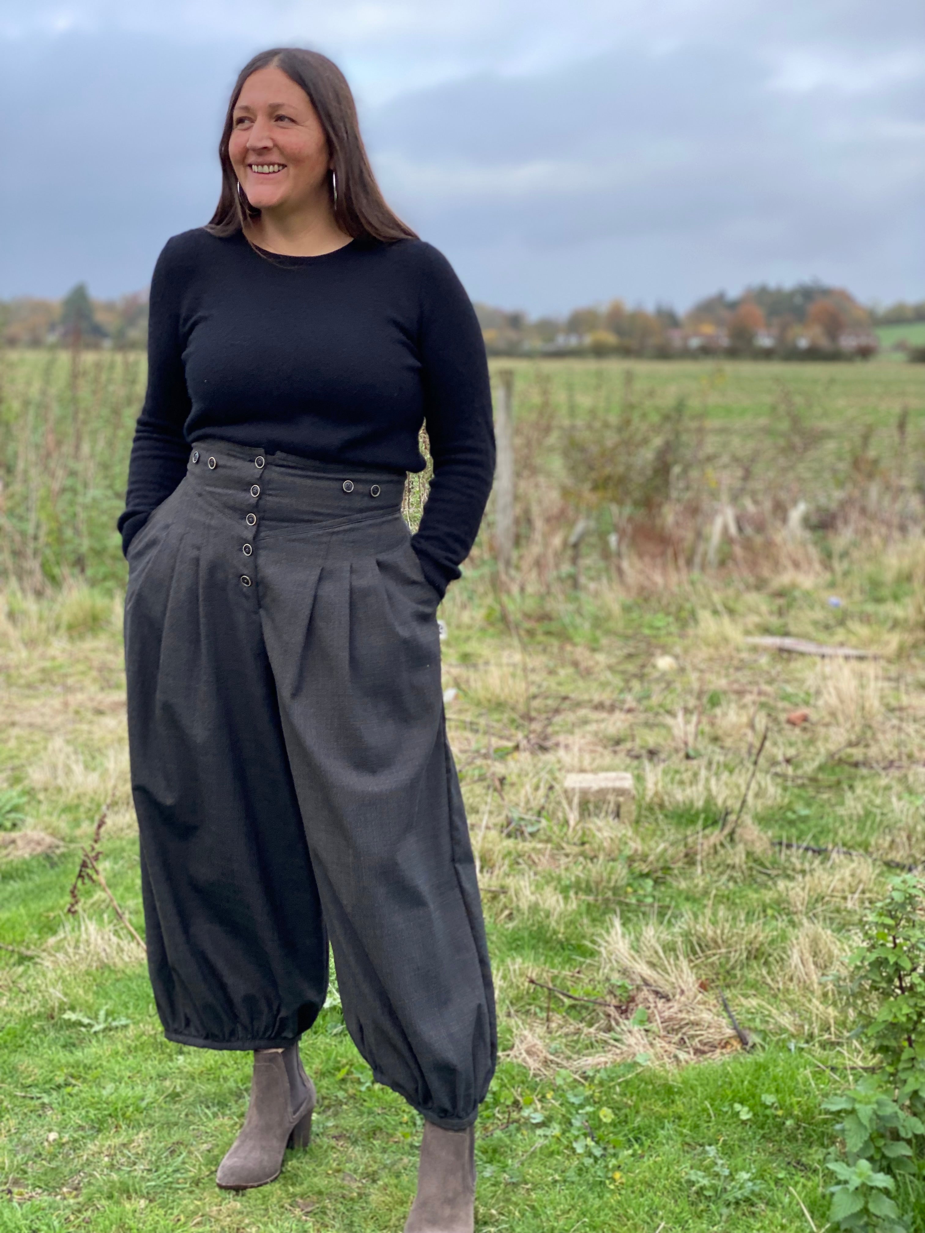 High Wasted trousers-Wool